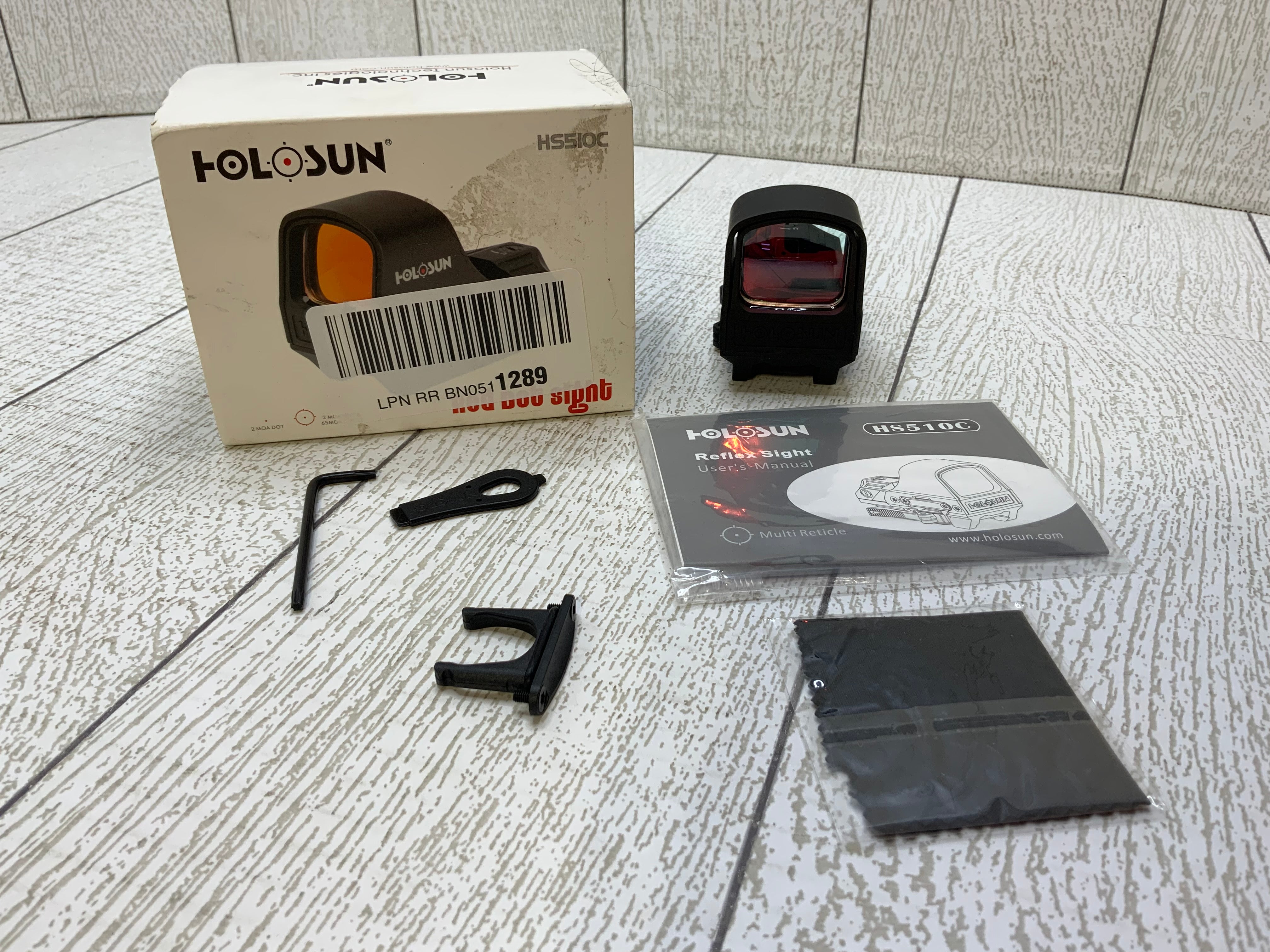 HOLOSUN - HS510C Reflex Red Dot Sight (2 MOA Dot) **READ DESCRIPTION** (7936047251694)